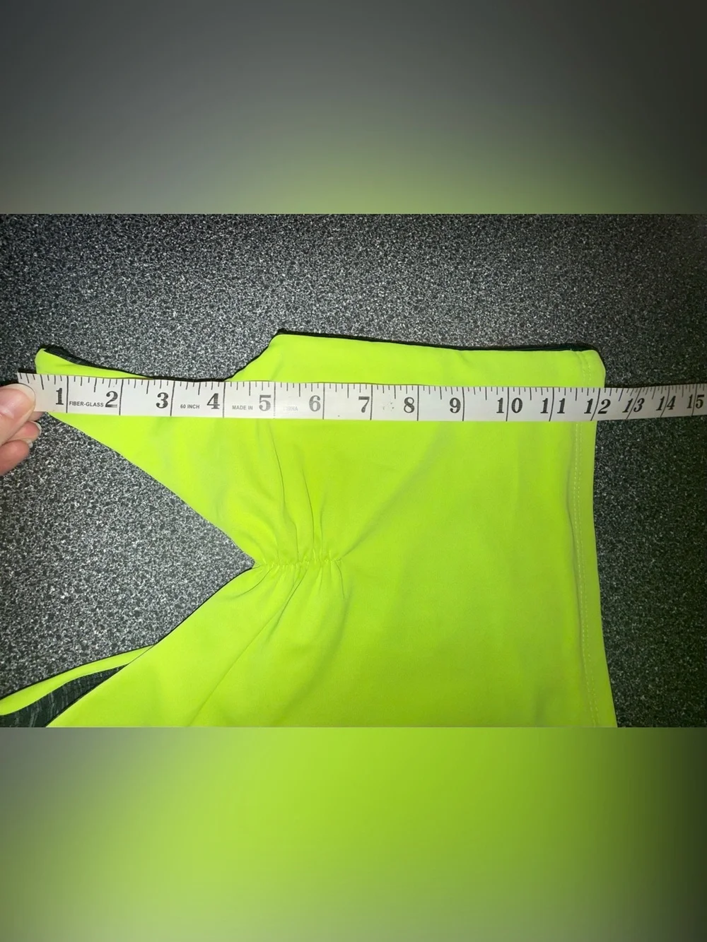 Five Dancewear Neon Green/ Black Dance Top Size Youth Large